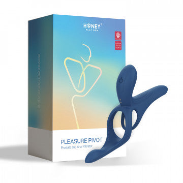 Pleasure Pivot- App Controlled-Couples Vibrator-Navy Blue